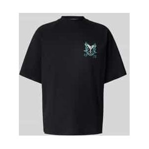 Oversized T-shirt met labelprint