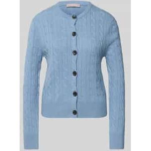 Gebreid jack van wolmix met structuurmotief