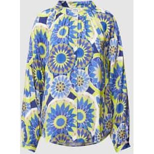 Blouse van viscose met all-over motief