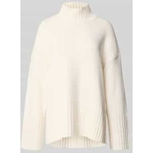 Comfort fit gebreide pullover van een mix van katoen en wol, model 'SERENA'