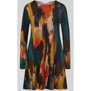 Regular fit mini-jurk in gebreide look