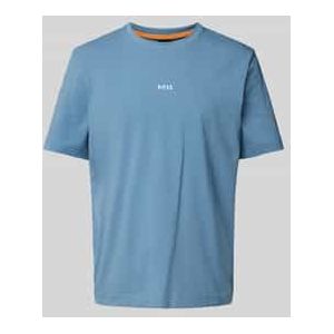 T-shirt met labelprint