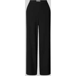 Wide leg stoffen broek met verkort model, model 'PALINA'