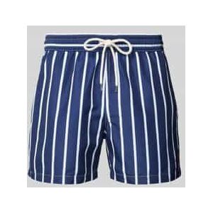 Polo Ralph Lauren - Zwembroek - Donkerblauw - 100% Polyester - Gestreept