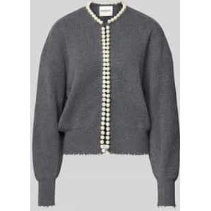 Comfort fit gebreid jack van wolmix met kasjmier, model 'IDEAS'