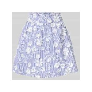 Minirok met bloemenborduursels, model 'MEMLY'