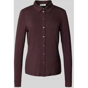 Marc O'Polo - Regular Fit Blouse - Effen - Lange Mouwen - Viscosemix