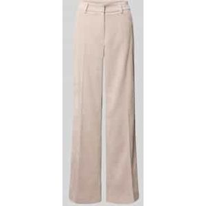 Wide fit corduroy broek met persplooien, model 'Amelie'