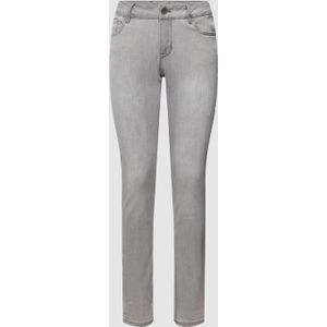 Jeans met labeldetails, model 'Italy'