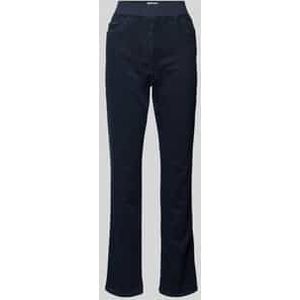 Raphaela by Brax - Damesjeans - Katoenmix - Elastische Band - 5-Pocketdesign