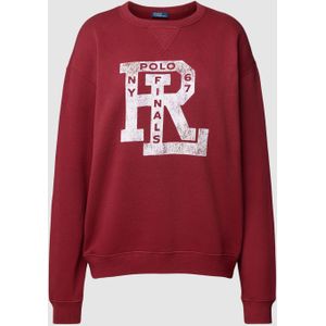 Sweatshirt met labelprint