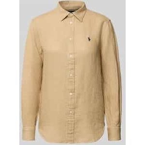 Overhemdblouse van zuiver linnen