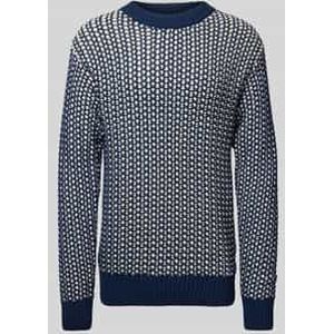 Gebreide pullover met ronde hals, model 'SANTOS'
