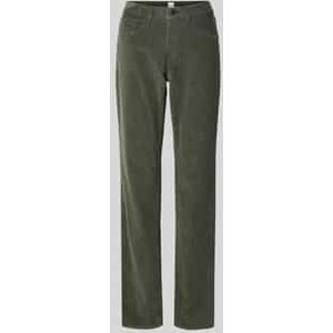 Slim fit corduroy broek in 5-pocketmodel, model 'Carola'