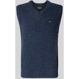 Gebreide spencer van wolmix met V-hals, model 'Donegal'