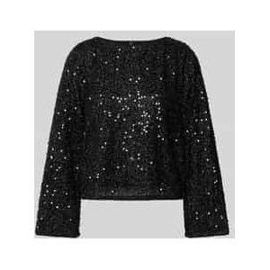 Regular fit shirt met lange mouwen met pailletten, model 'NAJA'