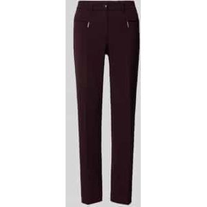 Slim fit stoffen broek met ritszakken, model 'ZENE51'