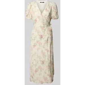 Midi-jurk met structuurmotief