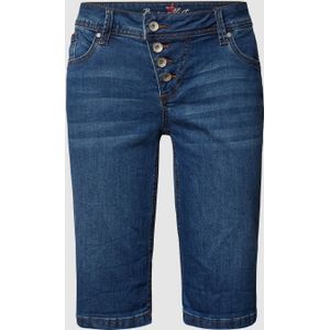 Korte jeans met labeldetails