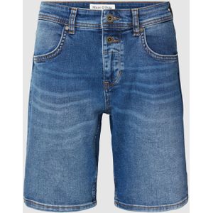 Jeansshorts met labelpatch