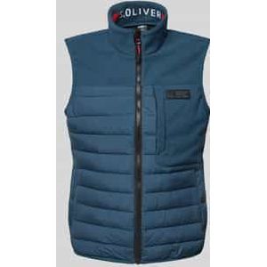 Regular fit bodywarmer met contrastdetails