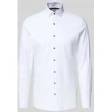 OLYMP - No. Six 24/Seven - Overhemd - Wit - Super Slim Fit - Modern Kent