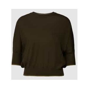 Gebreid shirt met ribboorden, model 'KERRY'