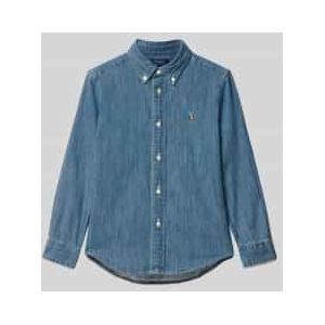 Polo Ralph Lauren Overhemd - Denim - Blauw - Polo Ralph Lauren - 4 jaar (104) - Overhemd