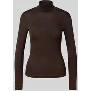 Slim fit shirt met lange mouwen van viscosemix, model 'Rana'