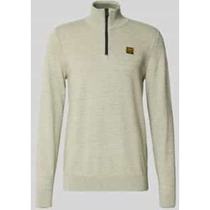 Gebreide pullover met opstaande kraag