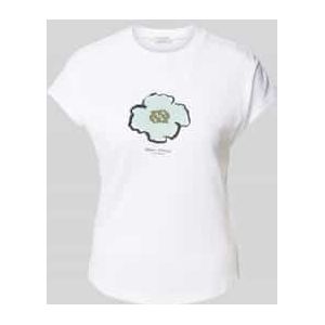 Regular fit T-shirt van puur katoen