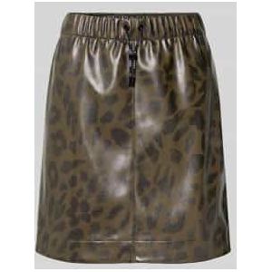 Minirok in leerlook met elastische band