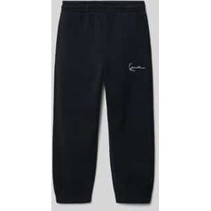 Regular fit sweatpants met logostitching