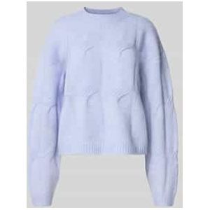 Pieces - JENNA - Gebreide Pullover - Relaxed Fit - Hoge Ronde Hals