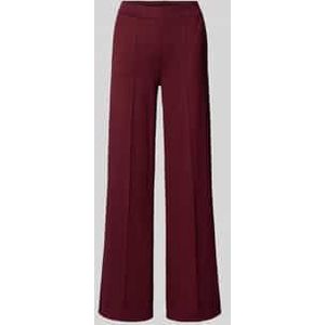 Broek met lengtenaden en elastische band