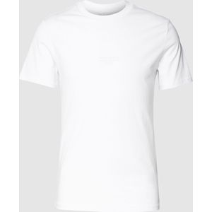 Slim fit T-shirt met labelprint