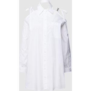 Lange blouse met platte kraag, model 'Kivy'
