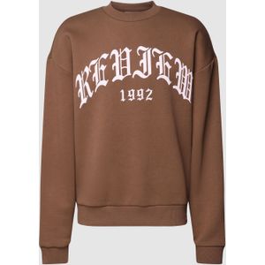 Sweatshirt met labelprint