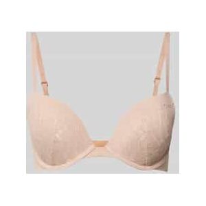 Regular fit beha met kant, model 'Plunge'