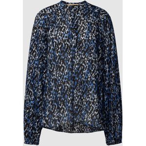 Blouse met all-over motief, model 'Flewing Volume'