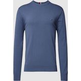 Gebreide pullover in gemêleerde look