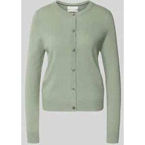 Gebreid jack van kasjmier met ronde hals