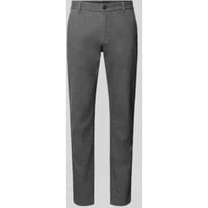 Shaped fit chino van katoenmix, model 'STIG'