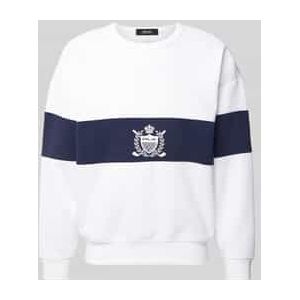 Sweatshirt met labelprint