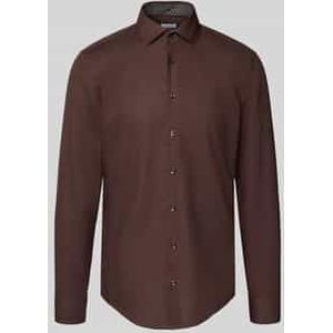Slim fit zakelijk overhemd met knoopsluiting