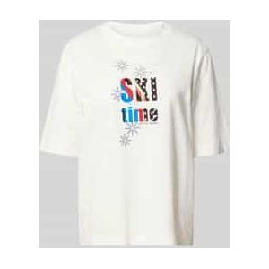 T-shirt van puur katoen met statementprint