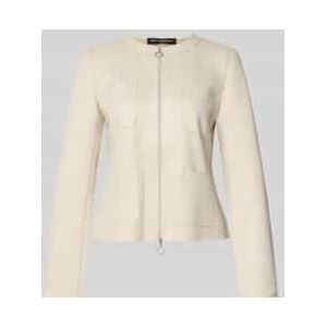 Slim fit blazer met tweewegsritssluiting