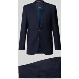 Slim fit pak van scheerwol met colbert met 2 knopen