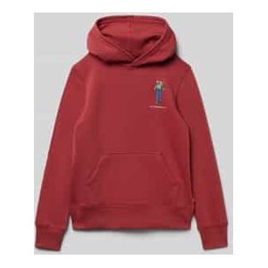 Hoodie met labelprint