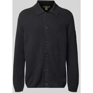 Marc O'Polo - DFB Travel Collection - Gebreid Jack - Regular Fit - Puur Katoen